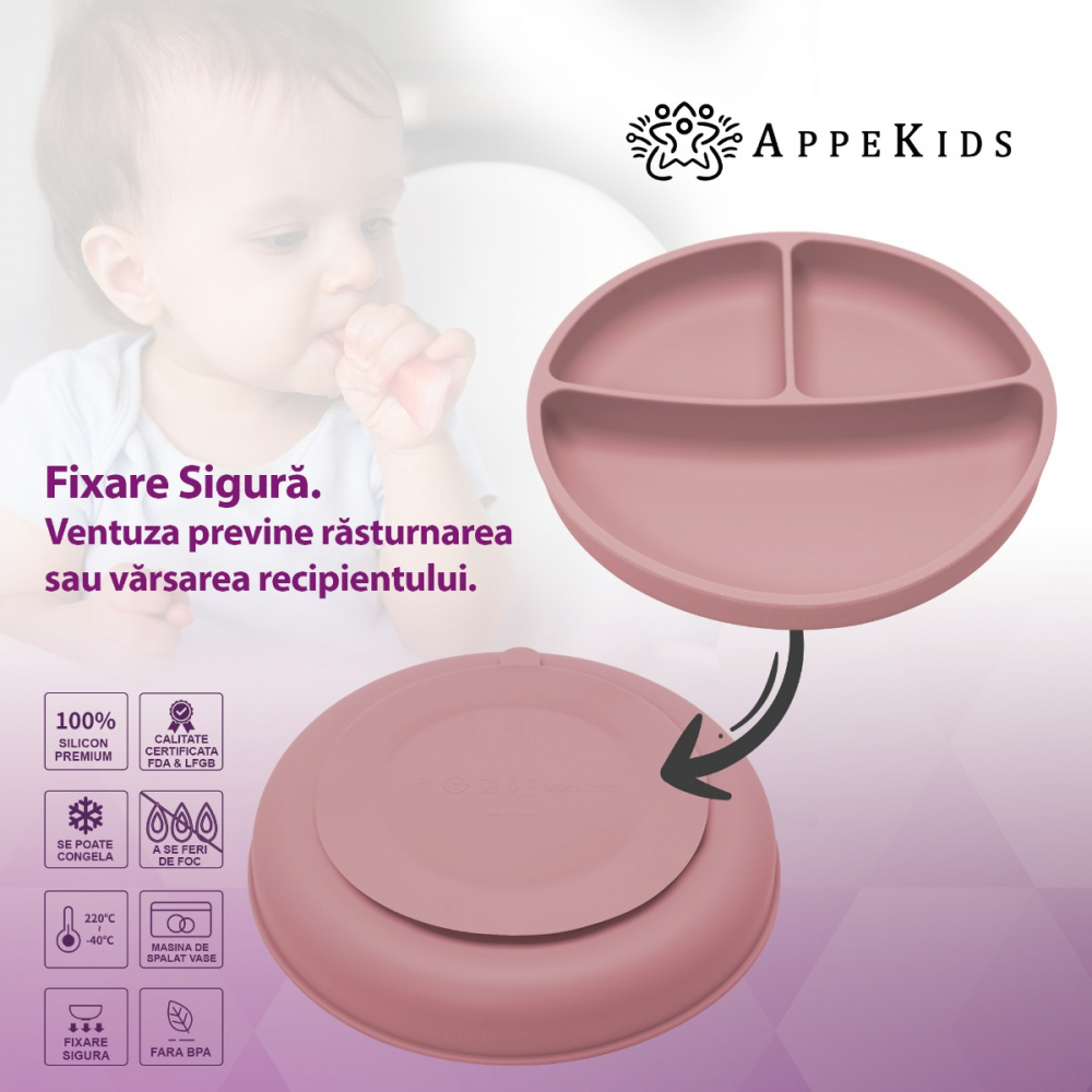 Set Diversificare AppeKids 5 Piese, Old Rose - imagine 3