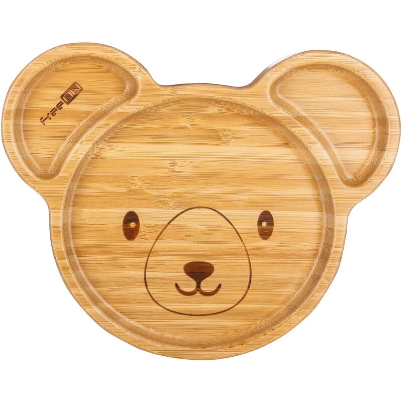 Farfurie Bambus FreeON cu Ventuza | Bear