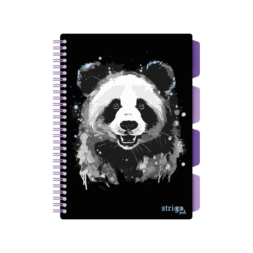 Caiet Spirala Strigo Panda B5 Negru