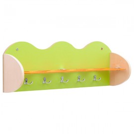 Cuier baie copii Moje Bambino, verde, cu nor