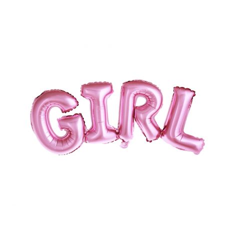 Balon Folie Girl Roz Party Deco - Decor Festiv
