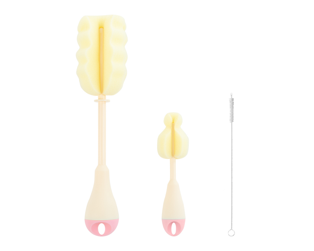 Perie Biberoane 3in1 KikkaBoo Pink - imagine 6