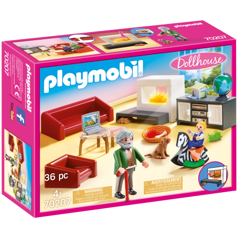 Playmobil Sufrageria Familiei - Set Jucării Semineu Funcțional