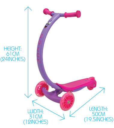 Trotineta Zipster Mov Zycom cu Roti LED - imagine 6