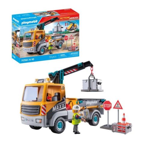 Playmobil Camion Constructii cu Macara Distractiv