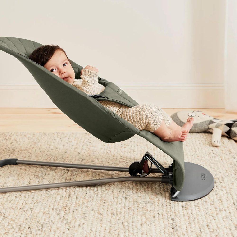 Balansoar BabyBjorn Bliss Dark Green, Ergonomic - imagine 7