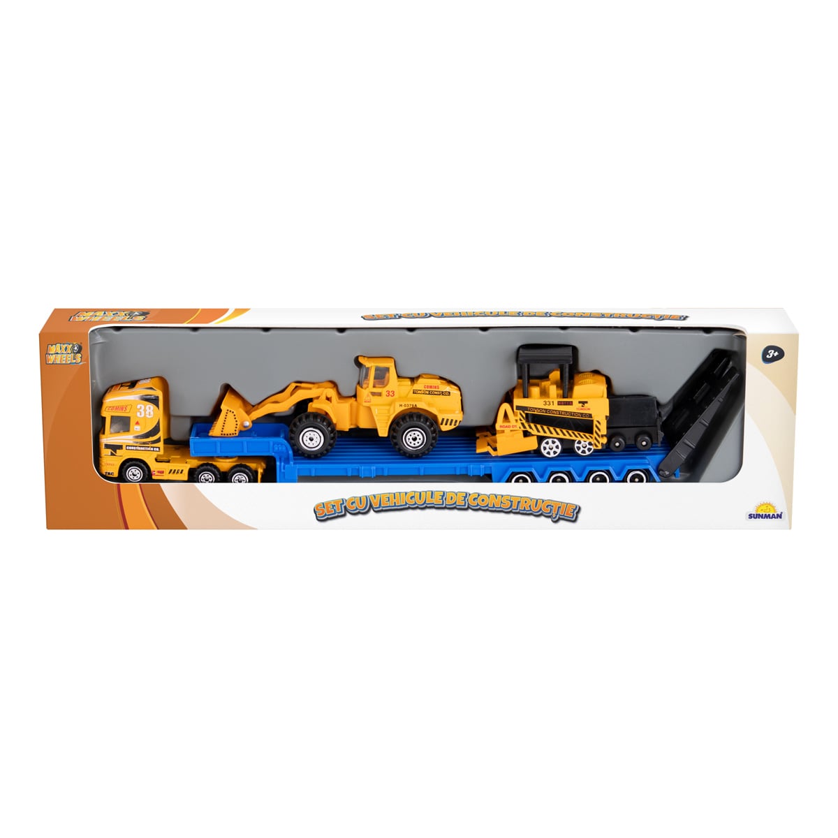 Set 3 Vehicule Constructie Maxx Wheels Metal
