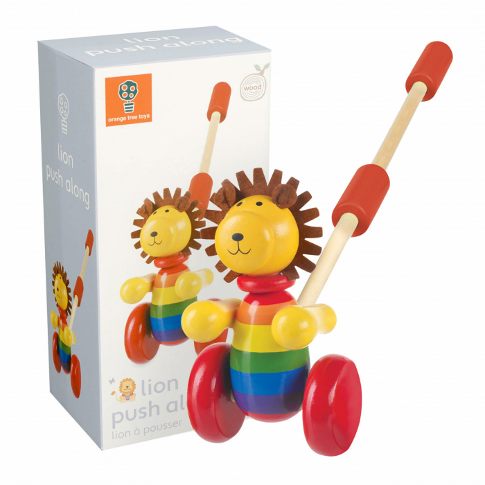 Jucarie Leu de Impins Orange Tree Toys