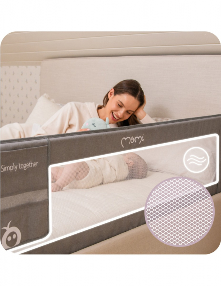 Bariera siguranță Momi Lexi XL - Protecție Pat Copil - imagine 3