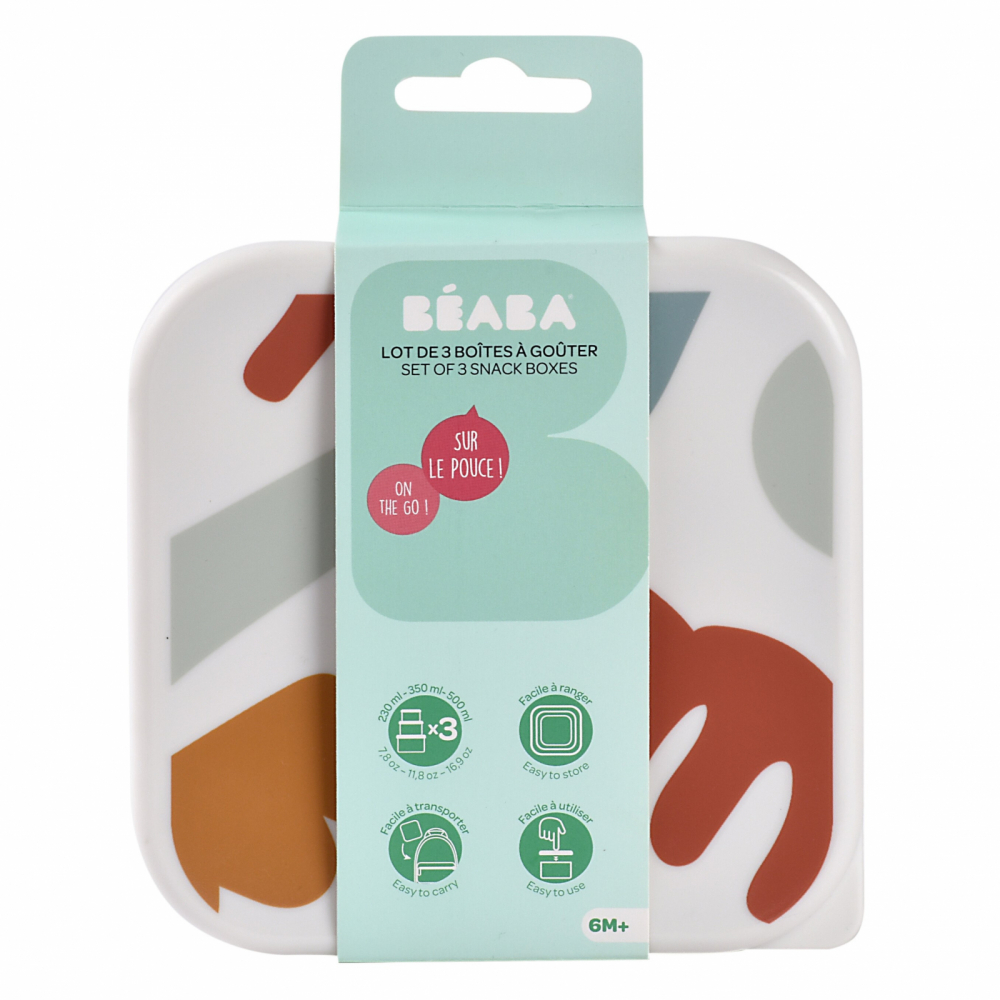 Caserole gustari Beaba Playful - 3 buc - imagine 9