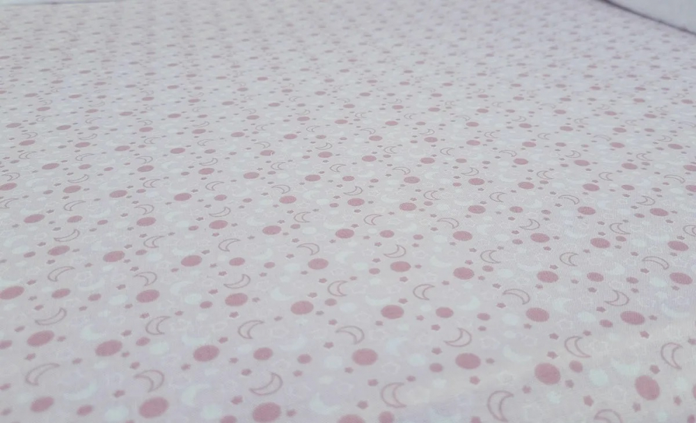 Cearceaf Pink Moon KidsDecor Bumbac 63x127 cm - imagine 4