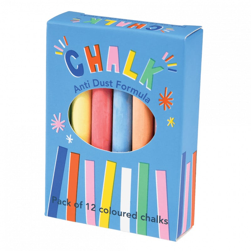 Set Cretă Colorată Rotundă Mercurius, 12 Bucăți