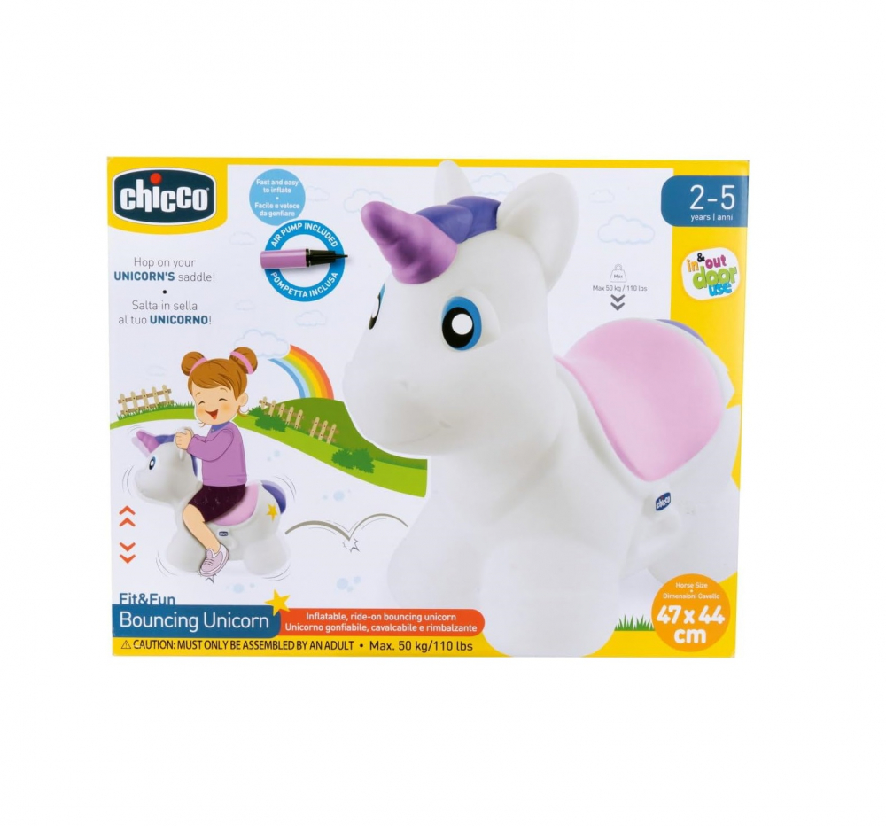 Unicorn Saltaret Chicco 2-5 Ani - Jucarie Gonflabila - imagine 5