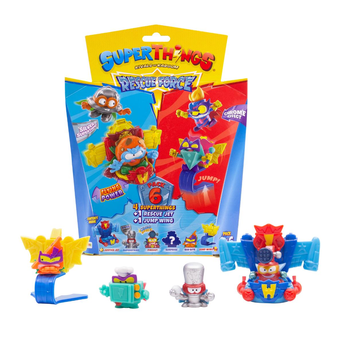 Set SuperThings Rescue Force 4 Figurine + 2 Vehicule