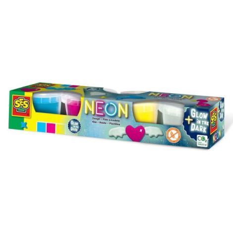 Ses Creative Plastilina Neon 4x90g