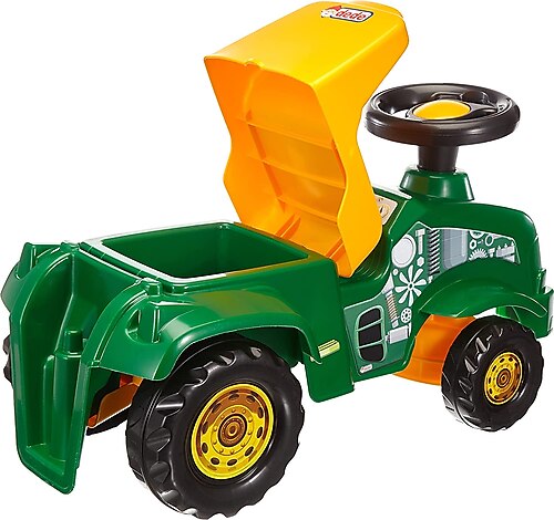 Tractor Dede Verde fără pedale cu portbagaj - imagine 5