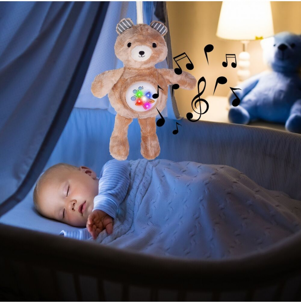 Malplay Urs Teddy cu Proiector Stele Muzical - imagine 7