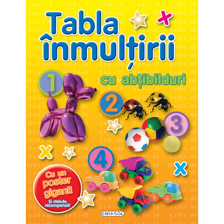 Tabla Înmulțirii cu Abtibilduri Girasol