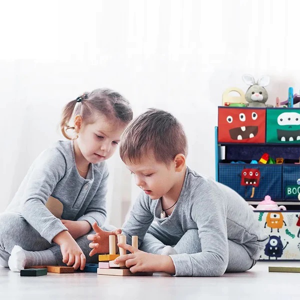 Organizator Ginger Home Monster, 9 cutii lemn - imagine 7