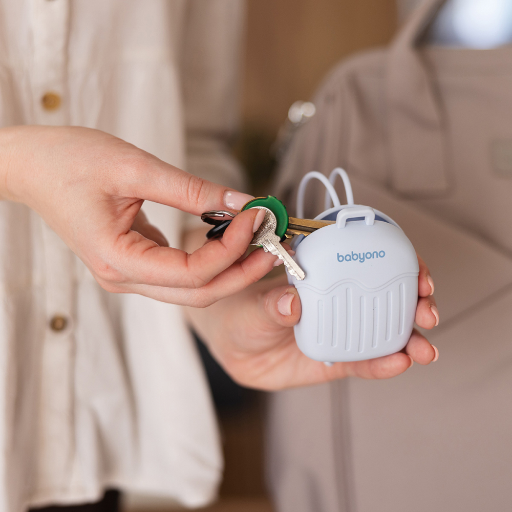 Husă Silicon Babyono - Protecție Suzetă Albastră - imagine 5
