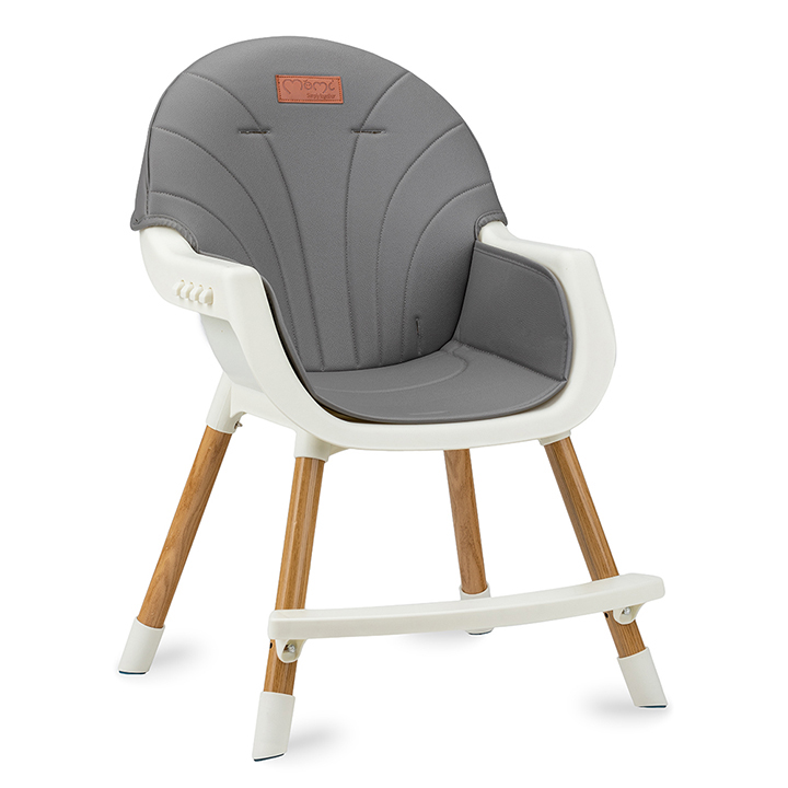 Scaun Masa Momi Reki Gri, Piele Ecologica - imagine 3