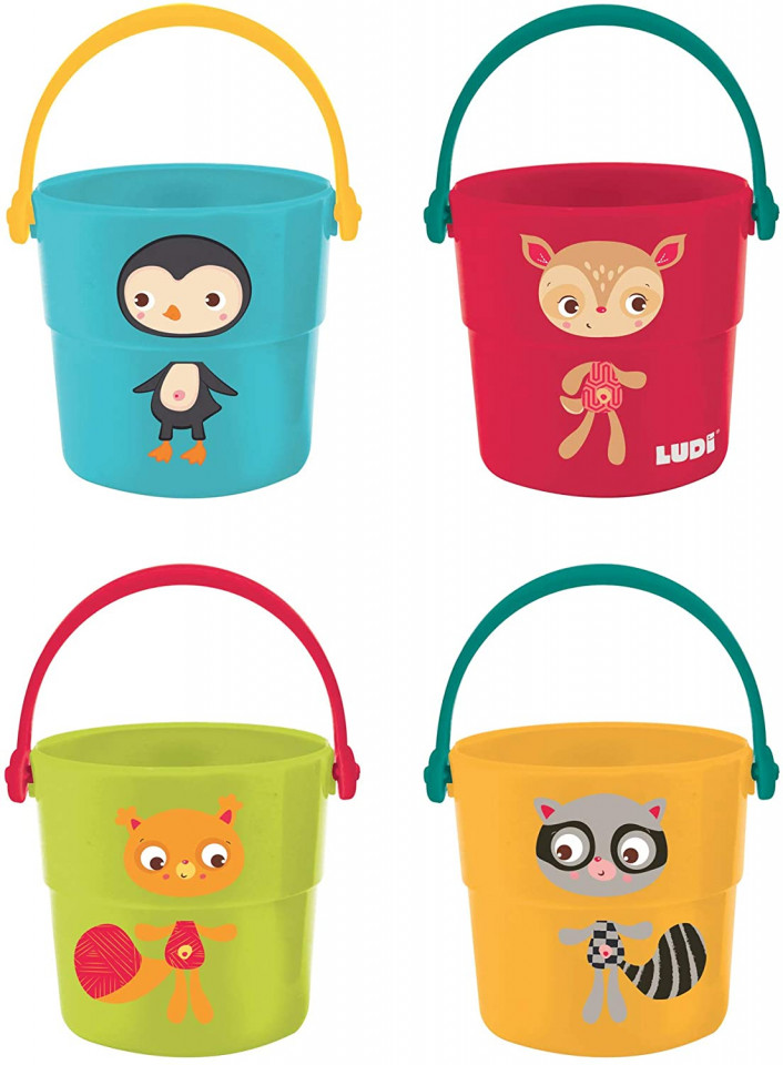 Set 4 cupe baie Ludi cu animale - imagine 5