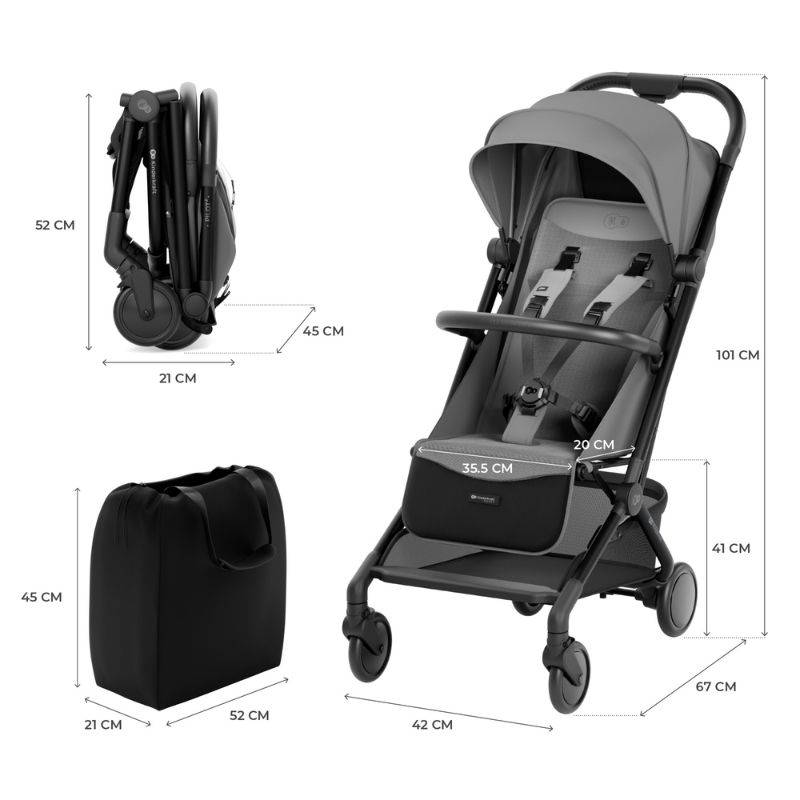 Carucior KinderKraft Pilot 2 Pliere Compacta | Pret Redus - imagine 5