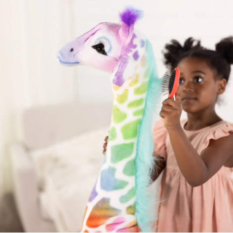 Girafa Rainbow Melissa&Doug 138cm Plus Gigant - imagine 5