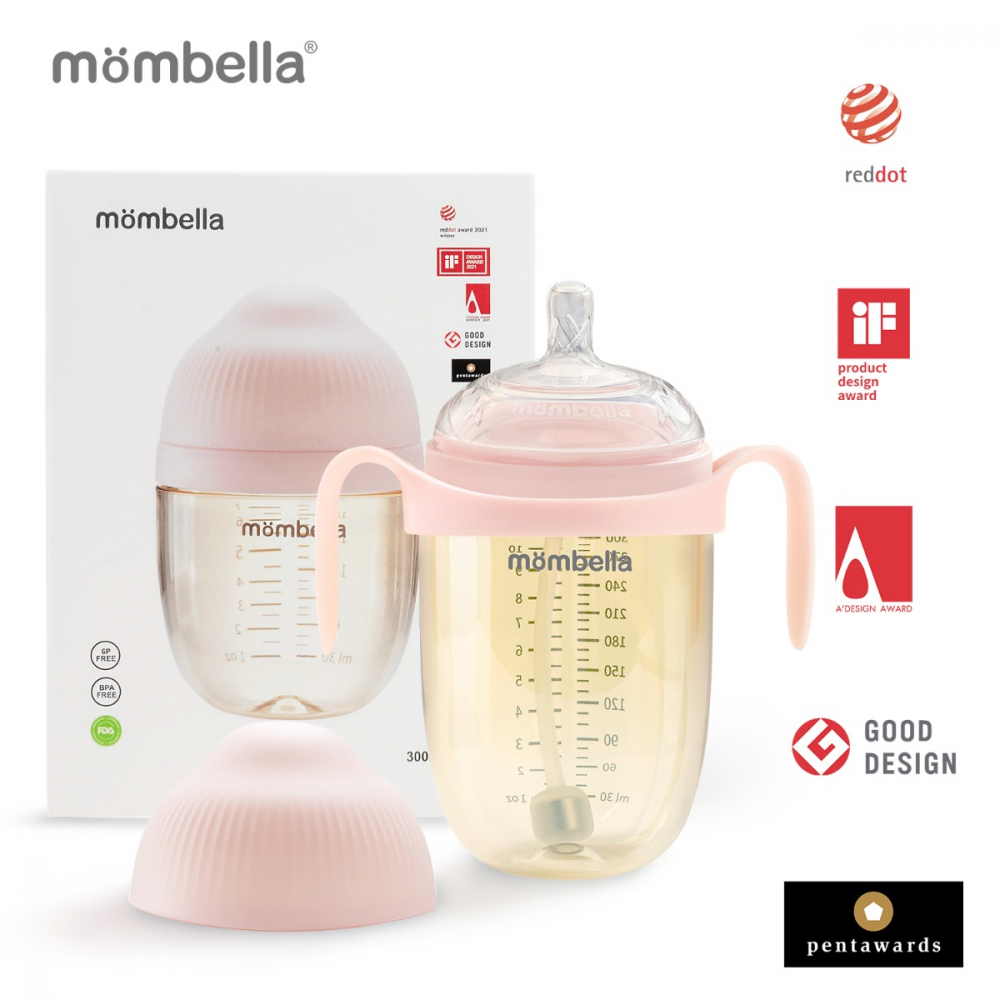 Biberon Anticolici Mombella 300ml PPSU, Roz - imagine 6