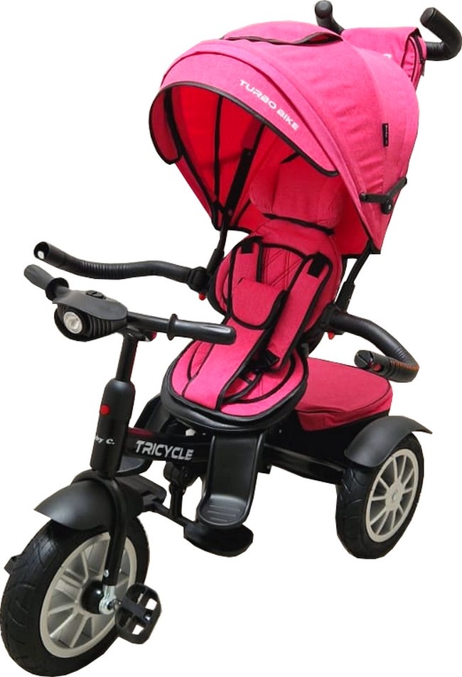 Baby Care Turbo Bike Tricicleta Roz Multifuncțională