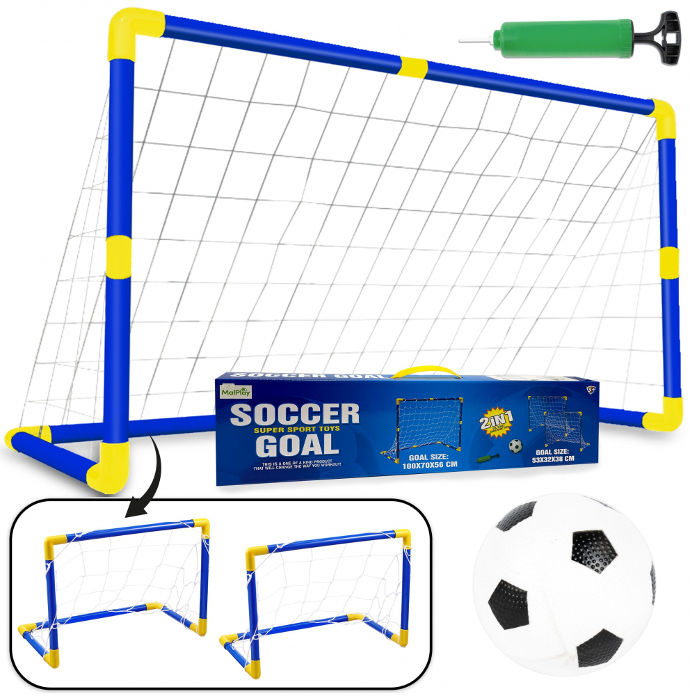 Set Poarta Fotbal Malplay cu Minge si Pompa