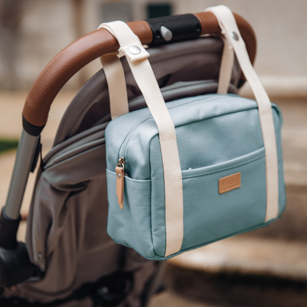 Organizator Carucior Beaba Mini Paris - Sage Green - imagine 5
