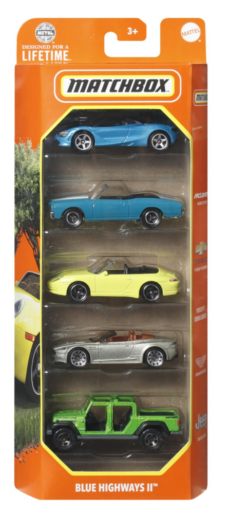 Set 5 Masinute Matchbox Metalice Blue Highways