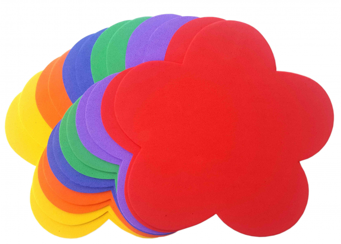 Set 12 Flori din Hartie Gumata Colorart