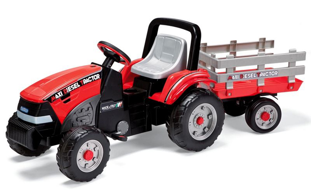 Tractor Maxi Diesel cu remorcă Peg Perego