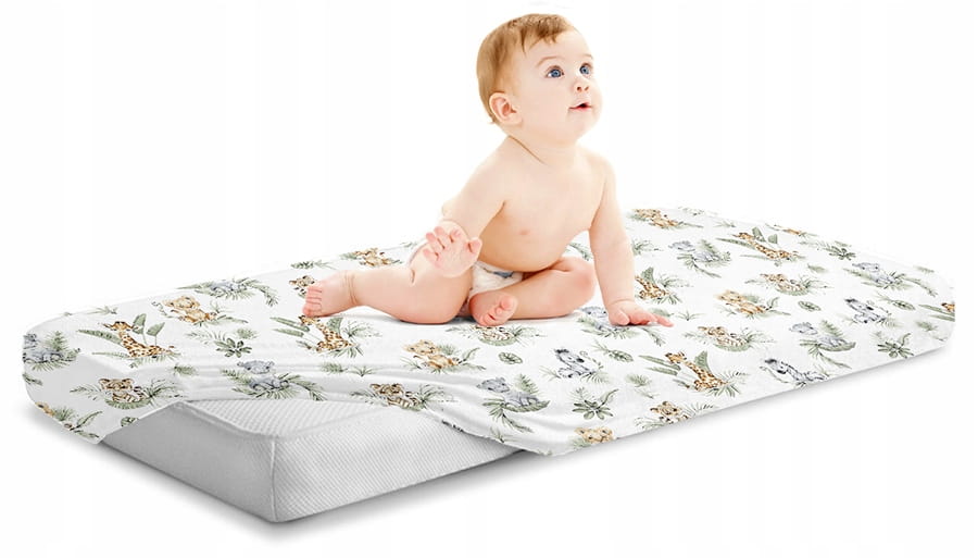 Cearceaf BabyMam Africa 100% Bumbac 120x60cm - imagine 3