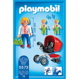 Carucior cu gemeni Playmobil City Life - imagine 4