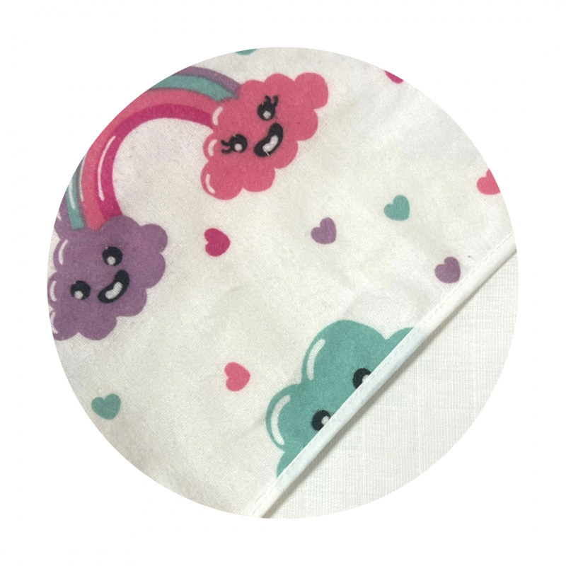 Prosop Muselina cu Capison Kreis Design Pink - imagine 2