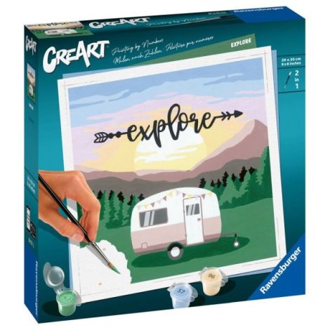 Ravensburger CreArt Rulota Explore - Pictură pe Numere - imagine 2