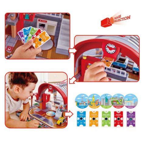 Set Gara Centrala Hape 45 Piese Joc Interactiv - imagine 3
