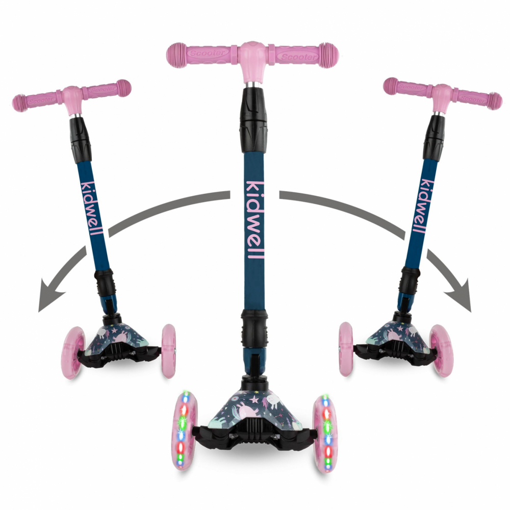 Trotineta Kidwell Vento Magic Pliabilă cu LED - imagine 7