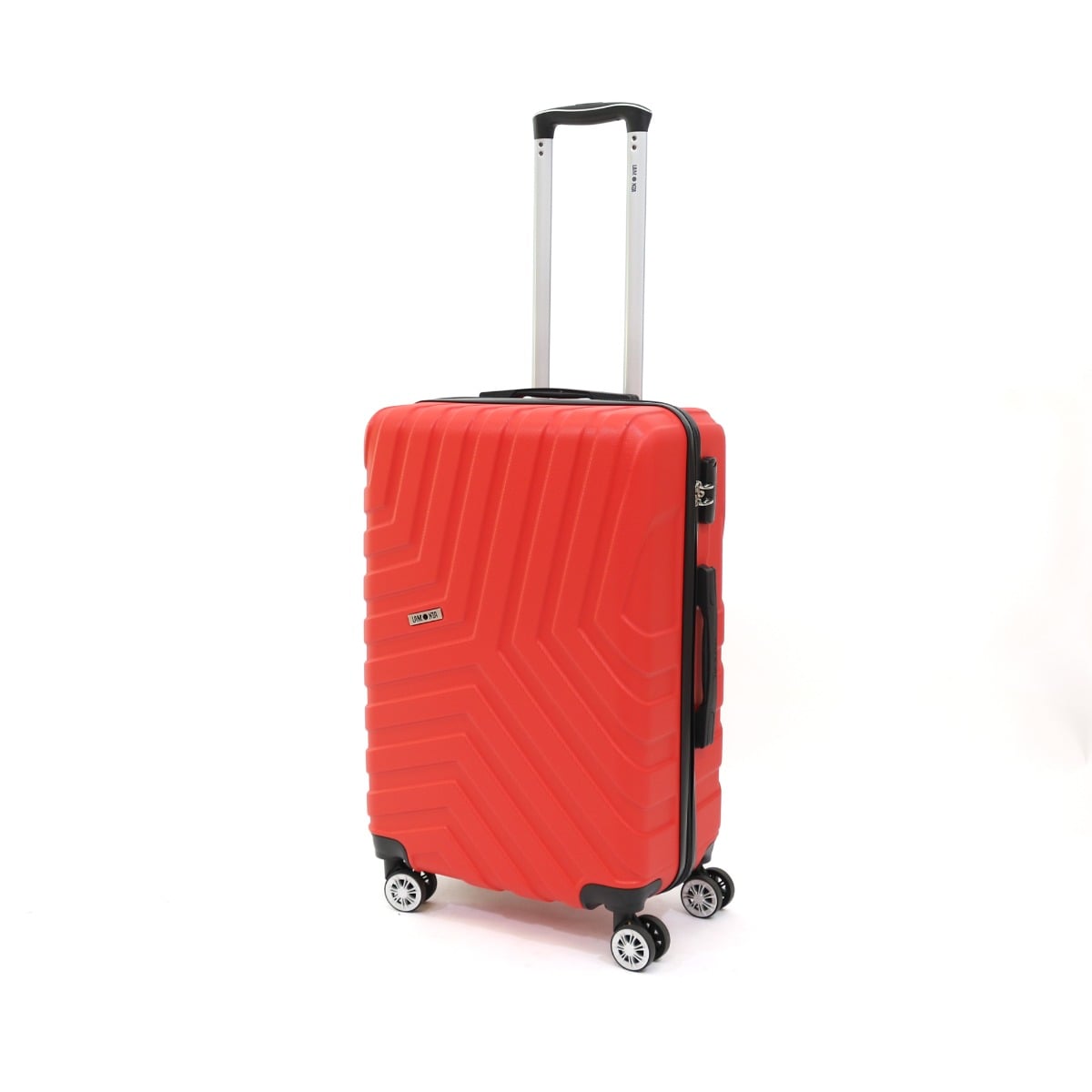 Troler Lamonza Malibu Rosu, 4 Roti, Cu Cifru