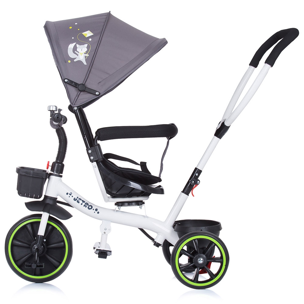 Tricicleta Chipolino Jetro Platinum, Copertină și Scaun Reversibil - imagine 2