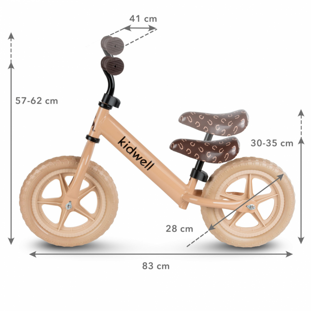 Bicicleta Echilibru Kidwell Beige | 249 Lei - imagine 6