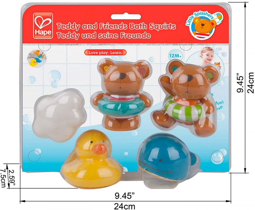 Set Tedy și Prietenii Hape - Jucării de Baie - imagine 5