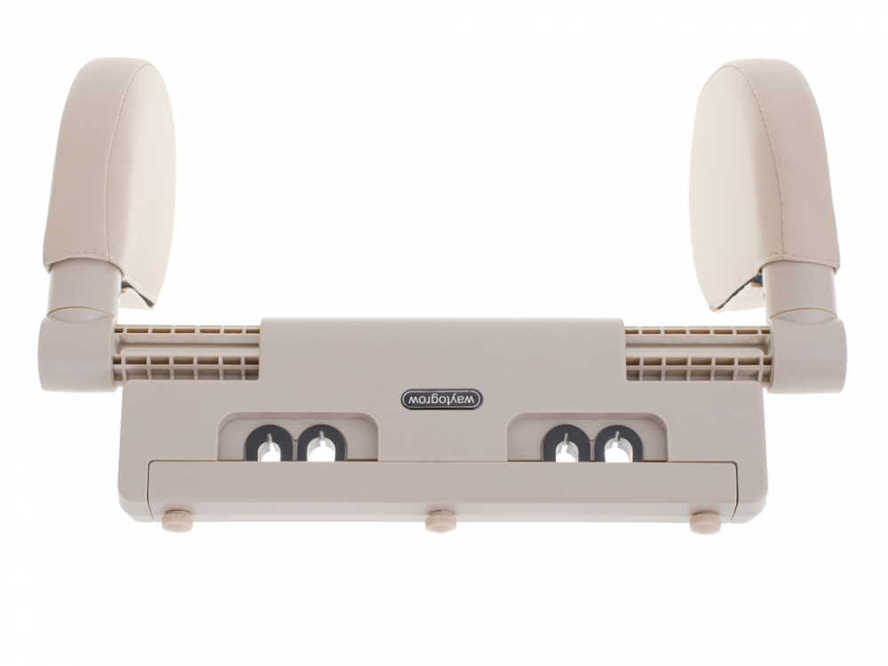 Suport Tetiera Auto Ikonka | Piele Ecologică Beige - imagine 7