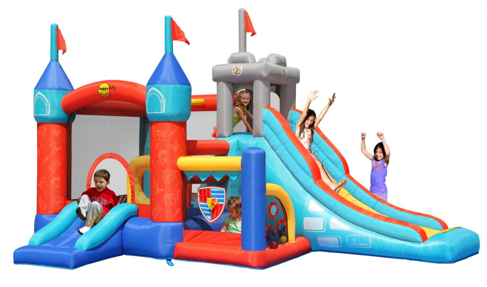 Saltea Gonflabilă Happy Hop 13 în 1 - Parc Aventură Exterior - imagine 2