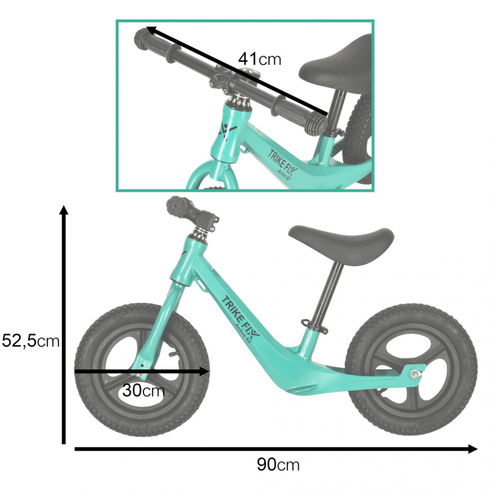 Bicicleta Echilibru Ikonka Trike Fix Active X Green - imagine 6