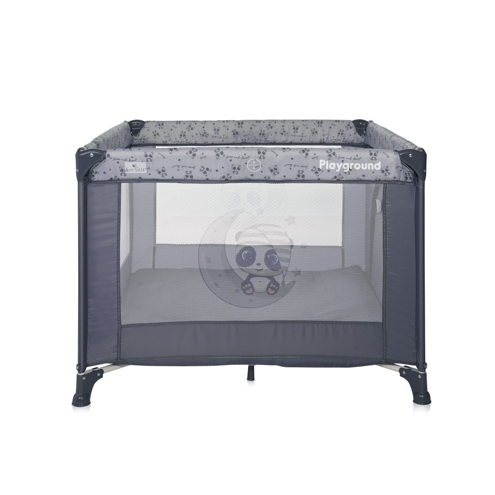 Tarc joaca Lorelli Cool Grey Pandas, 100x100cm - imagine 4