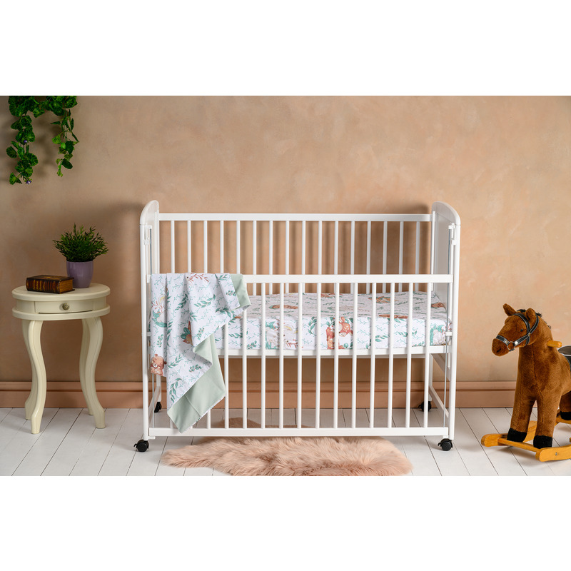 Patut Qmini Timmi Elephant Alb 120x60, Laterala Culisanta - imagine 7